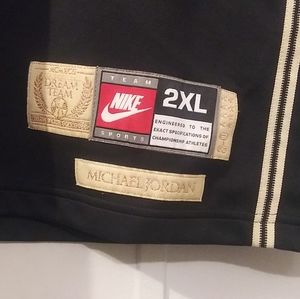 Jordan Nike Dream Team Gold and Black Jersey XXL
